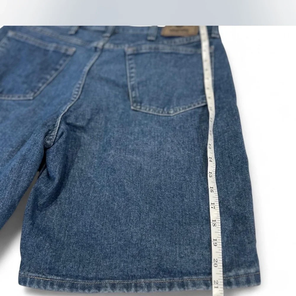 Y2K |Wrangler| Blue Jean Bermuda Jorts Relaxed Fit 100% Cotton Men's Size 36